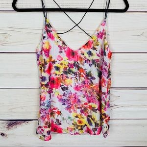WELLS GRACE Floral Tank NWOT